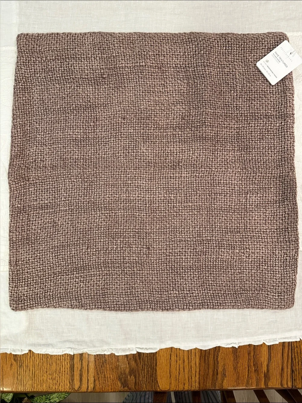 Pottery Barn Faye Linen Textured Pillow Cover - NWT